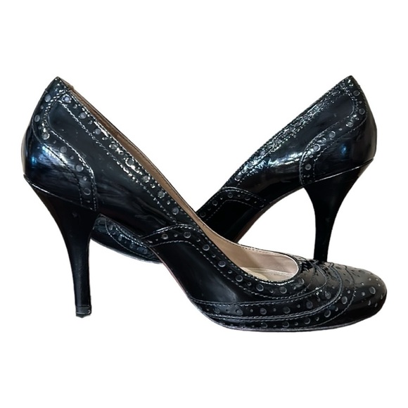 Joan & David Black Patent Heels Size 9.5 - Picture 6 of 8